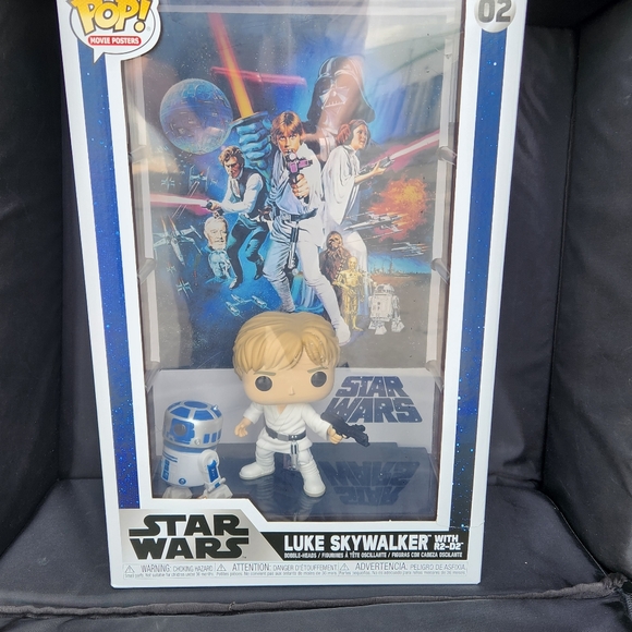 Funko Pop! Movie Poster Star Wars Luke Skywalker & R2-D2 - Picture 1 of 5